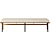 Kinney Teak Outdoor Dining Bench: Stylish and Durable 3D model small image 2