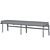 Kinney Teak Outdoor Dining Bench: Stylish and Durable 3D model small image 3