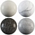 Luxury Marble Collection: Statuario White, Beige, Fox Dark & Gray 3D model small image 1