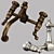 Vintage-Inspired Kingston Faucets 3D model small image 2