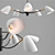 Modern SATTA Ceiling Chandelier 3D model small image 2