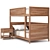 Compact Twin Bunk Bed: Perfect for Small Spaces 3D model small image 5