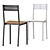 Modern IKEA SANDSBERG Table Set 3D model small image 3