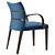 Sleek Oltre Dining Chair 3D model small image 4