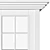 Sliding Door Partition - White, Gray, Blue 3D model small image 4