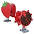 Spring Rocking Chairs: "Ladybug" & "Strawberry 3D model small image 1