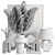 Elegant 10-Piece Decor Set 3D model small image 11