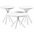 Modern Steel Crona Table 3D model small image 2