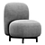 Stylish Armchair Buddy 210s 3D model small image 3