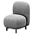 Stylish Armchair Buddy 210s 3D model small image 4