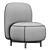 Stylish Armchair Buddy 210s 3D model small image 5