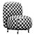 Stylish Armchair Buddy 210s 3D model small image 6