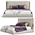 Modern Flou Amal Bed - Sleek and Elegant 3D model small image 2