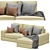 Cozy Country Corner Sofa 3D model small image 2