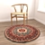 Title: Versatile Round Rugs Set 3D model small image 2