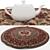 Title: Versatile Round Rugs Set 3D model small image 4