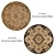 Round-Rug Set: Versatile and Realistic 3D Models 3D model small image 3