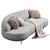 Elegant Furninova Aria Sofa 3D model small image 3