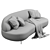 Elegant Furninova Aria Sofa 3D model small image 6