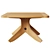 Kinney Teak Outdoor Coffee Table: Stylish and Durable 3D model small image 2