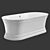 Luxury Marble Bath: Astra Form 3D model small image 2