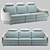 Calilla Sofa: Innovative Design by Natuzzi Italia 3D model small image 1