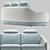 Calilla Sofa: Innovative Design by Natuzzi Italia 3D model small image 3