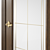 Modern UV-Mapped Interior Door 3D model small image 3