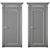 Modern UV-Mapped Interior Door 3D model small image 4