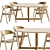 Bentwood Silla Dining Set 3D model small image 1