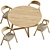 Bentwood Silla Dining Set 3D model small image 2