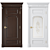 Modern Interior Door: 3D Model 3D model small image 1