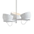 Lightwell Triple Chandelier in Soft Brass 3D model small image 2