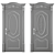 Stylish Interior Door 3D model small image 4