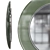 1960 Italian Circular Glass Mirror 3D model small image 3