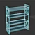 Modern Loft Style Shelf Decor 3D model small image 2