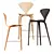 Chic Cherner Wood Stool 3D model small image 3