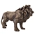  Majestic Lion Sculpture 3D model small image 4