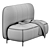 Cozy Chic Sofa Buddy 3D model small image 5