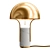 Elegant Brass and Marble Lamp 3D model small image 1