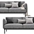 ÄPPLARYD EPPLARYD 2-Seater Sofa: Modern Style Comfort 3D model small image 5