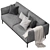 ÄPPLARYD EPPLARYD 2-Seater Sofa: Modern Style Comfort 3D model small image 1