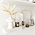 Title: Exquisite Decorative Shelf Set 3D model small image 2