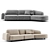 Sleek Curve Sofa: Vladimir Kagan 3D model small image 1