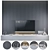 Modern TV Wall Mount Set 3D model small image 1