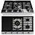 Samsung Stainless Steel Gas Hob - 90*50 cm 3D model small image 1