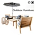 Regatta Natural Outdoor Furniture Set 3D model small image 4