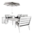 Regatta Natural Outdoor Furniture Set 3D model small image 6