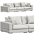 Elegant Modern Modul Sofa Sorento 3D model small image 2