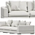 Elegant Modern Modul Sofa Sorento 3D model small image 6